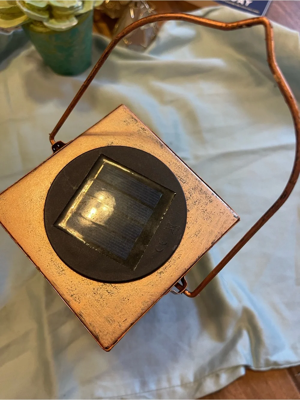 Copper Butterfly Solar Lantern by